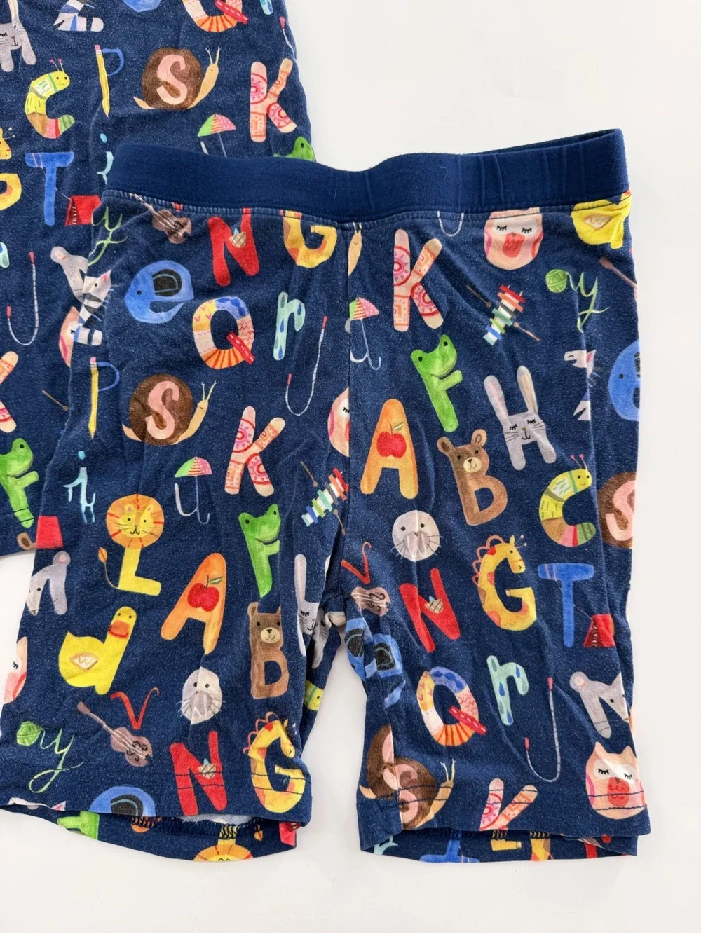 Little Sleepies Bamboo Pajama Set ABC Alphabet Navy Blue 5/6 Pajamas PJ Pajama
